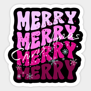 Merry Christmas VINTAGE Sticker